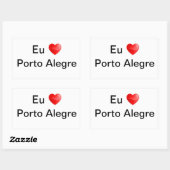 Adesivo eu amo Porto Alegre Rechthoekige Sticker (Vel)