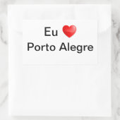 Adesivo eu amo Porto Alegre Rechthoekige Sticker (Tas)