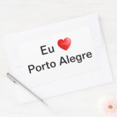 Adesivo eu amo Porto Alegre Rechthoekige Sticker (Envelop)