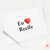 Adesivo eu amo Recife Rechthoekige Sticker (Envelop)