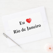 Adesivo eu amo Rio de Janeiro Rechthoekige Sticker (Envelop)