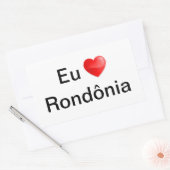 Adesivo eu amo Rondônia Rechthoekige Sticker (Envelop)