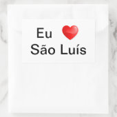 Adesivo Eu amo São Luís Rechthoekige Sticker (Tas)