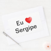 Adesivo eu amo Sergipe Rechthoekige Sticker (Envelop)