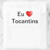 Adesivo eu amo Tocantins Rechthoekige Sticker (Tas)