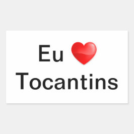 Adesivo eu amo Tocantins Rechthoekige Sticker