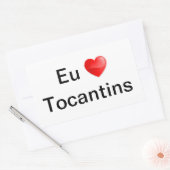 Adesivo eu amo Tocantins Rechthoekige Sticker (Envelop)