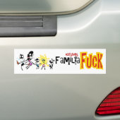 Adesivo Famíla Feliz versão Mundo Canibal Bumpersticker (Op auto)