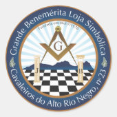 Adesivo Freemason CARN Ronde Sticker (Voorkant)