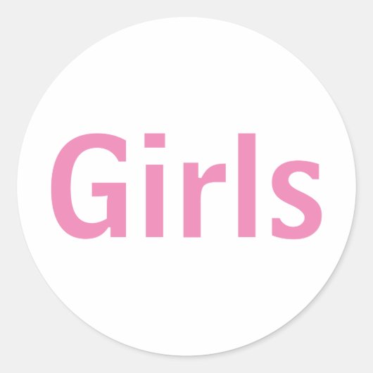 Adesivo Girls Ronde Sticker (Voorkant)