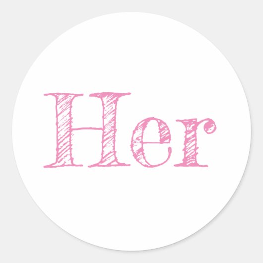 Adesivo Her Ronde Sticker (Voorkant)