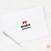 Adesivo I love make websites Ronde Sticker (Envelop)