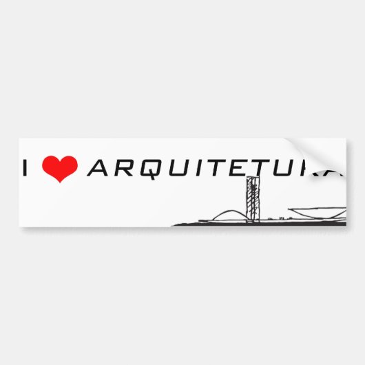 Adesivo I s2 Arquitetura Bumpersticker (Voorkant)