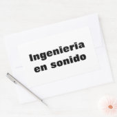 Adesivo ingenieria en sonido rechthoekige sticker (Envelop)