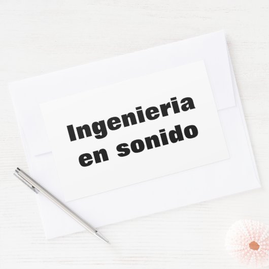 Adesivo ingenieria en sonido rechthoekige sticker (Envelop)