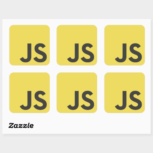 Adesivo Javascript Vierkante Sticker (Vel)