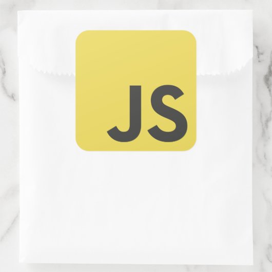 Adesivo Javascript Vierkante Sticker (Tas)