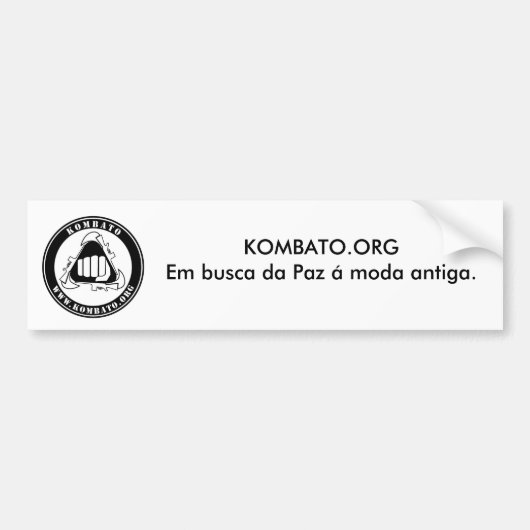 Adesivo Kombato.org Bumpersticker (Voorkant)