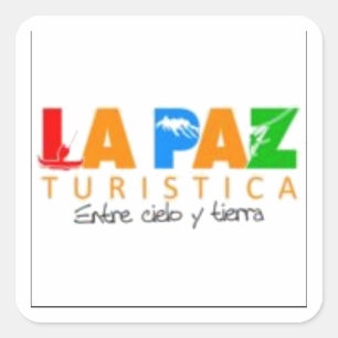 Adesivo La Paz entre cielo y tierra Vierkante Sticker