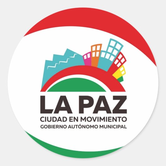 Adesivo La Paz Ronde Sticker (Voorkant)