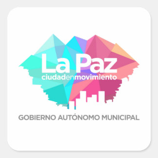 Adesivo La Paz Vierkante Sticker