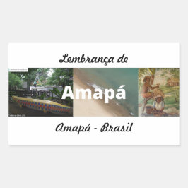 Adesivo lembrança de Amapá Rechthoekige Sticker