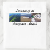 Adesivo lembrança de Amazonas Rechthoekige Sticker (Tas)