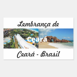 Adesivo lembrança de Ceará Rechthoekige Sticker