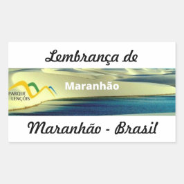 Adesivo lembrança de Maranhão Rechthoekige Sticker