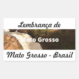 Adesivo lembrança de Mato Grosso Rechthoekige Sticker