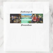 Adesivo lembrança de Pernambuco Rechthoekige Sticker (Tas)