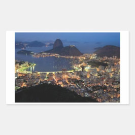 Adesivo lembrança de Rio de Janeiro Rechthoekige Sticker
