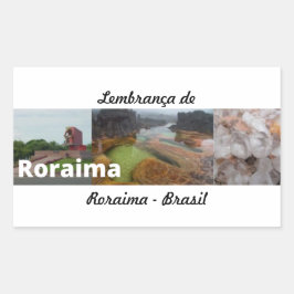 Adesivo lembrança de Roraima Brasil Rechthoekige Sticker