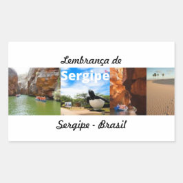 Adesivo lembrança de Sergipe Brasil Rechthoekige Sticker