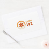 Adesivo Logomarca SAMU 192 - fundo branco Rechthoekige Sticker (Envelop)