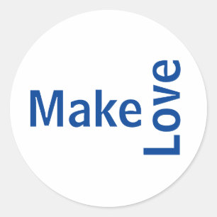 Adesivo maakt liefde ronde sticker