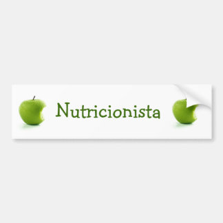 Adesivo Maçã Verde Nutricionista Bumpersticker