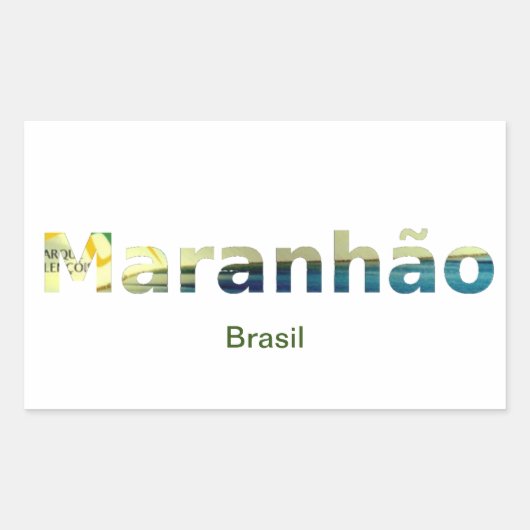 Adesivo Maranhão Rechthoekige Sticker (Voorkant)