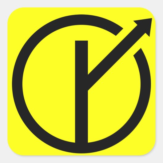 Adesivo MGTOW - Homem que segue o próprio caminho Vierkante Sticker (Voorkant)