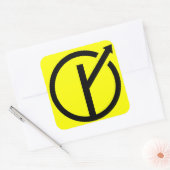 Adesivo MGTOW - Homem que segue o próprio caminho Vierkante Sticker (Envelop)