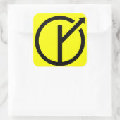 Adesivo MGTOW - Homem que segue o próprio caminho Vierkante Sticker (Tas)