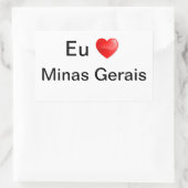 Adesivo Minas Gerais Brasil Rechthoekige Sticker (Tas)