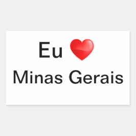 Adesivo Minas Gerais Brasil Rechthoekige Sticker