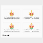 Adesivo Monarquia é um Sonho Rechthoekige Sticker (Vel)