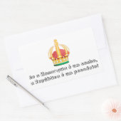 Adesivo Monarquia é um Sonho Rechthoekige Sticker (Envelop)