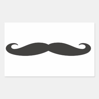 Adesivo Mustache Rechthoekige Sticker