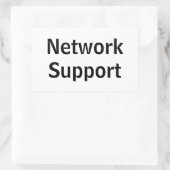 Adesivo network Support Rechthoekige Sticker (Tas)