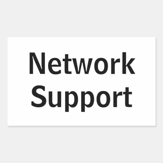 Adesivo network Support Rechthoekige Sticker (Voorkant)