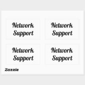 Adesivo network support rechthoekige sticker (Vel)