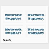 Adesivo network support rechthoekige sticker (Vel)